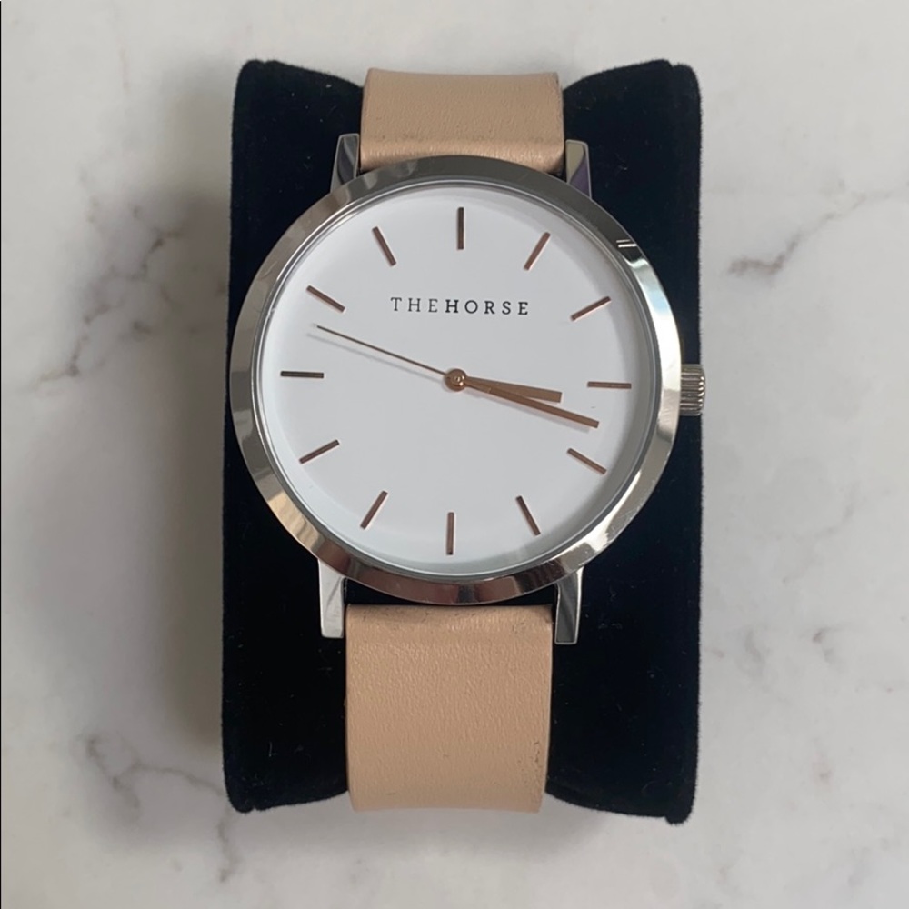 Rose Gold Natural Band watch by The Horse